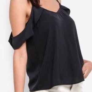 Abercrombie Cold Shoulder Ruffle Tank